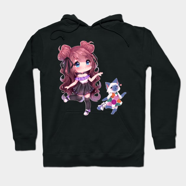 Nessy and Mitzi Sticker Hoodie by TheLochNessy